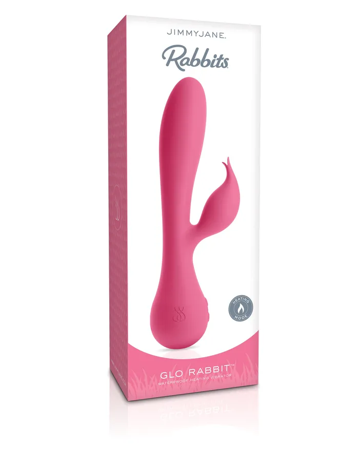 Jimmyjane Vibrators Rabbits Glo Rabbit Waterproof Heating Vibrator by Jimmyjane