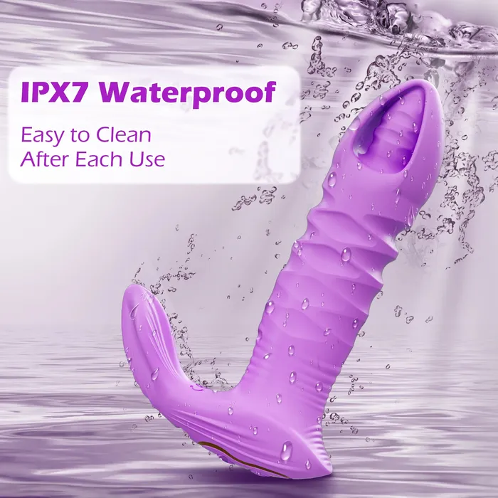 Oronova Female Sex Toys APPControlled 2in1 Thrusting Vibrator for GSpot Clitoral Bliss