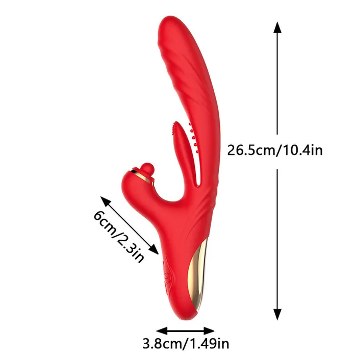 Oronova Female Sex Toys MultiMode Thrusting Vibrator with Tap