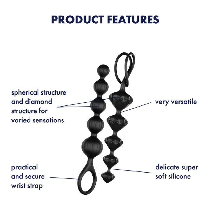Anal Satisfyer Satisfyer Love Beads Black