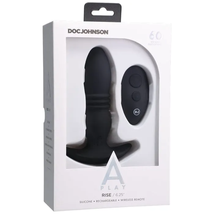 Doc Johnson Doc Johnson APlay Rise Rechargeable Anal Plug with Remote Male Sex Toys