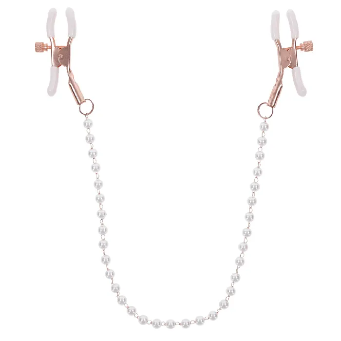 Sportsheets Couples Sportsheets Sex Mischief Peaches n CreaMe Pearl Nipple Clamps