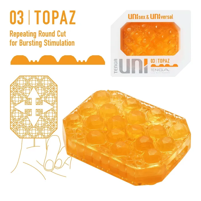 Tenga Vibrators Tenga Uni Topaz