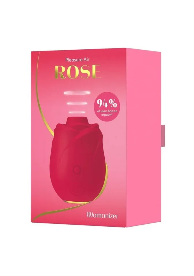 Womanizer Vibrators Womanizer Rose Rechargeable Silicone Air Pulse Clitoral Vibrator RedGold