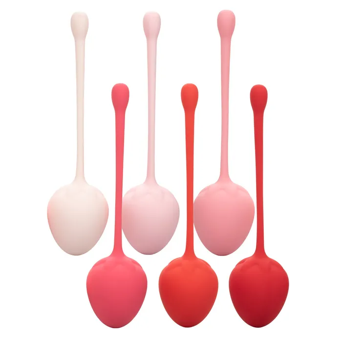 Female Sex Toys Kegel Training Set Strawberry California Exotics