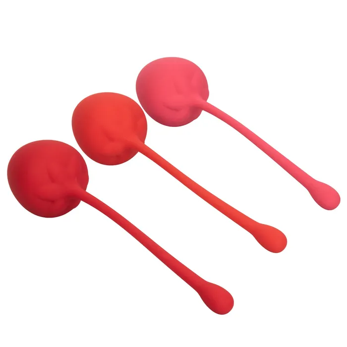 Female Sex Toys Kegel Training Set Strawberry California Exotics