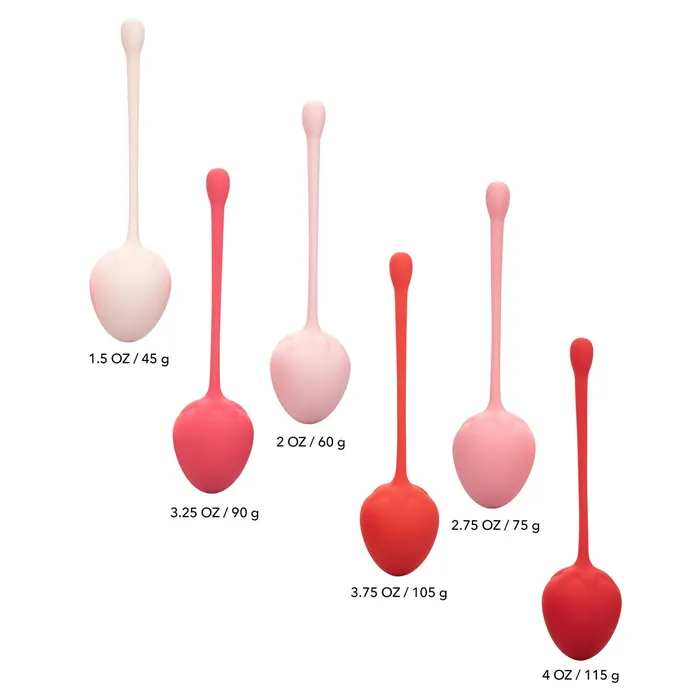 Female Sex Toys Kegel Training Set Strawberry California Exotics