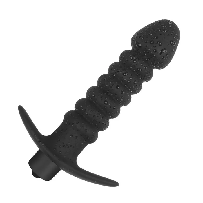 Leto Male Sex Toys Leto Jett 10Mode Vibrating Ribbed Silicone Anal Plug