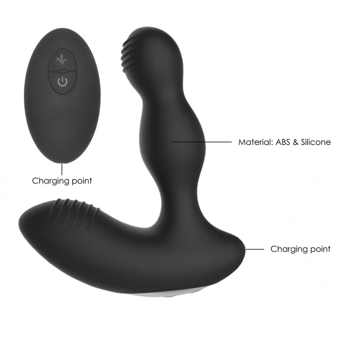 Male Sex Toys Shots Media ElectroShock Remote Control Vibrating EStimulation Prostate Massager