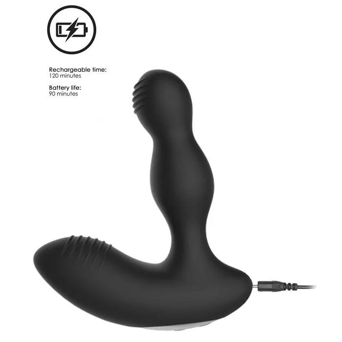 Male Sex Toys Shots Media ElectroShock Remote Control Vibrating EStimulation Prostate Massager