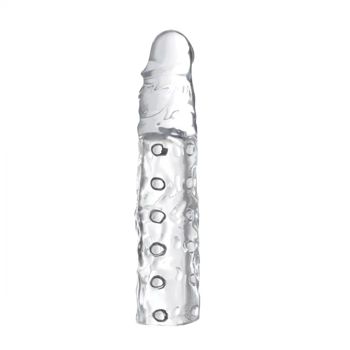 Male Sex Toys Size Matters 3 Inch Clear Penis Enhancer Sleeve