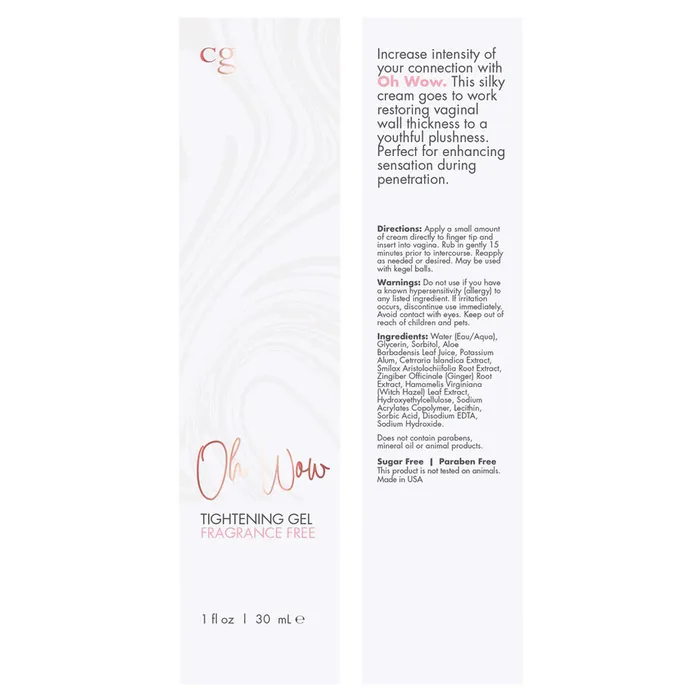 Oh Wow Vaginal Tightening Gel Classic Brands Enhancers