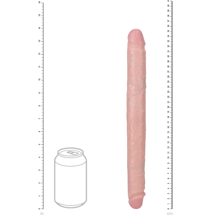 RealRock 14 Straight Slim DoubleEnded Dildo Shots Media Female Sex Toys