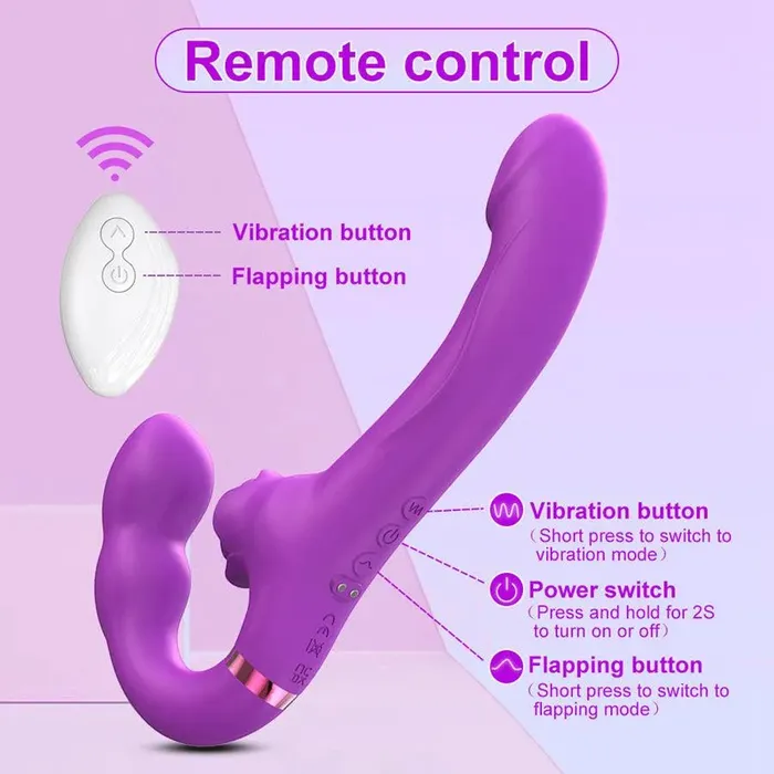Remote Control Strapless Strapon Vibrator Xinghaoya Female Sex Toys