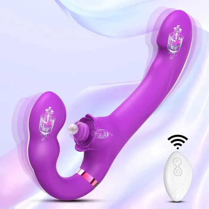 Remote Control Strapless Strapon Vibrator Xinghaoya Female Sex Toys