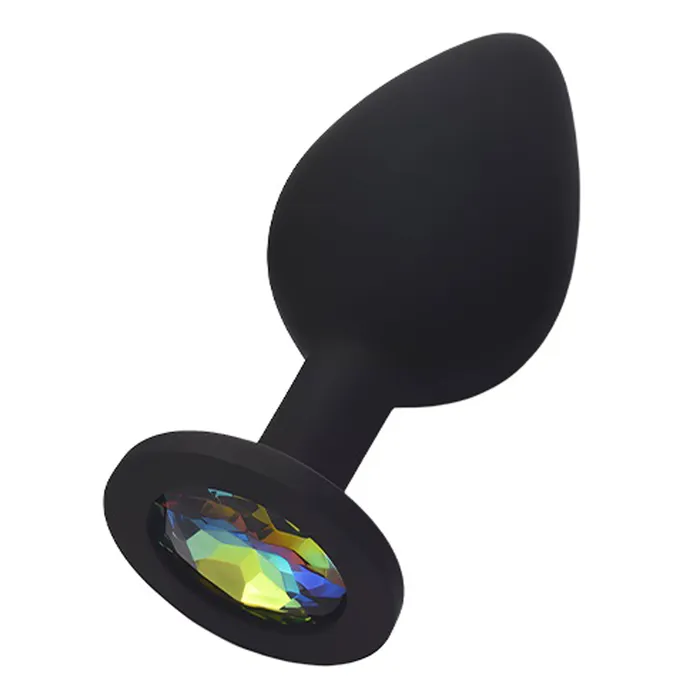 Sexyland Female Sex Toys Sexyland Sparkle Silicone Butt Plug With Gem Medium