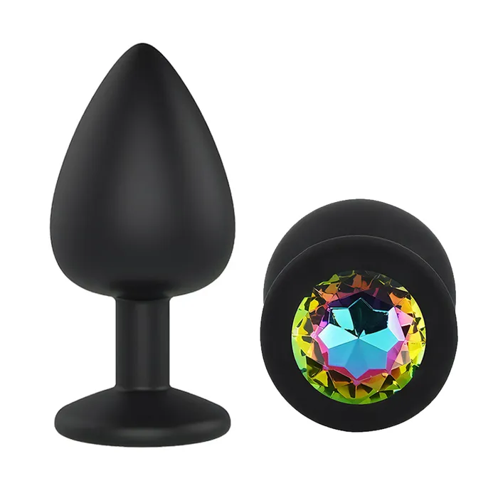 Sexyland Sparkle Silicone Butt Plug With Gem Large Sexyland Female Sex Toys Sexyland Sparkle Silicone Butt Plug With Gem Large Sexyland Female Sex Toys