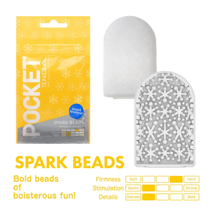 Tenga Male Sex Toys Tenga PocketSized Masturbator Spark Beads Texture