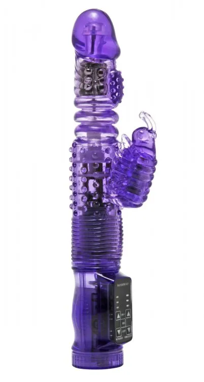 Trinity Vibes Thrusting Purple Rabbit Vibe Vibrators