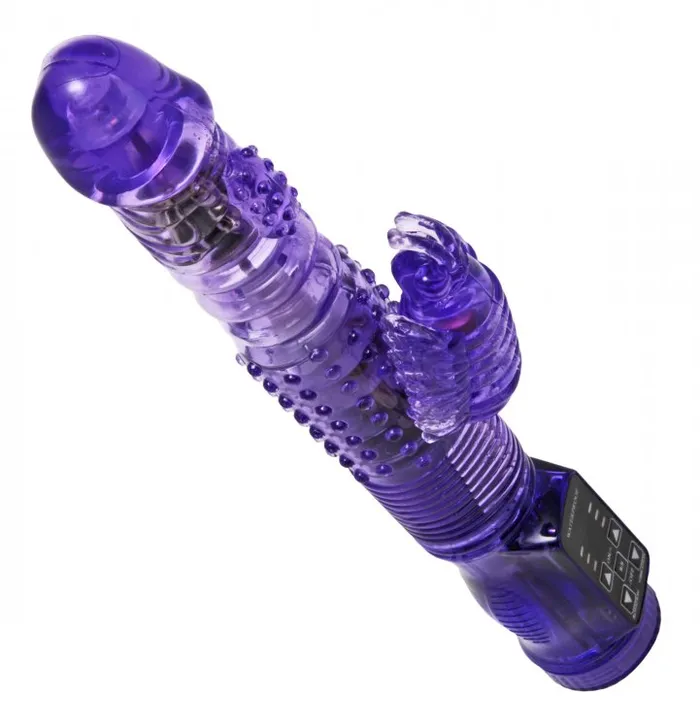 Trinity Vibes Thrusting Purple Rabbit Vibe Vibrators