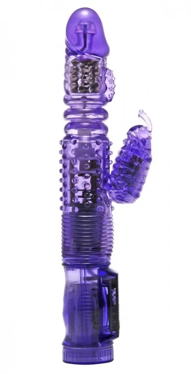 Trinity Vibes Thrusting Purple Rabbit Vibe Vibrators