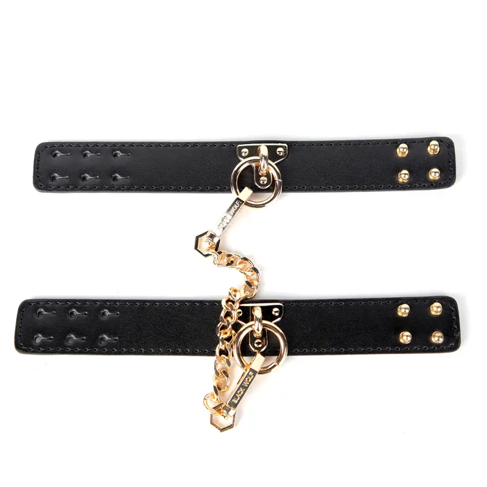 ZYL Leather ZYL Petite Faux Leather PushStud Wrist Cuffs Couples