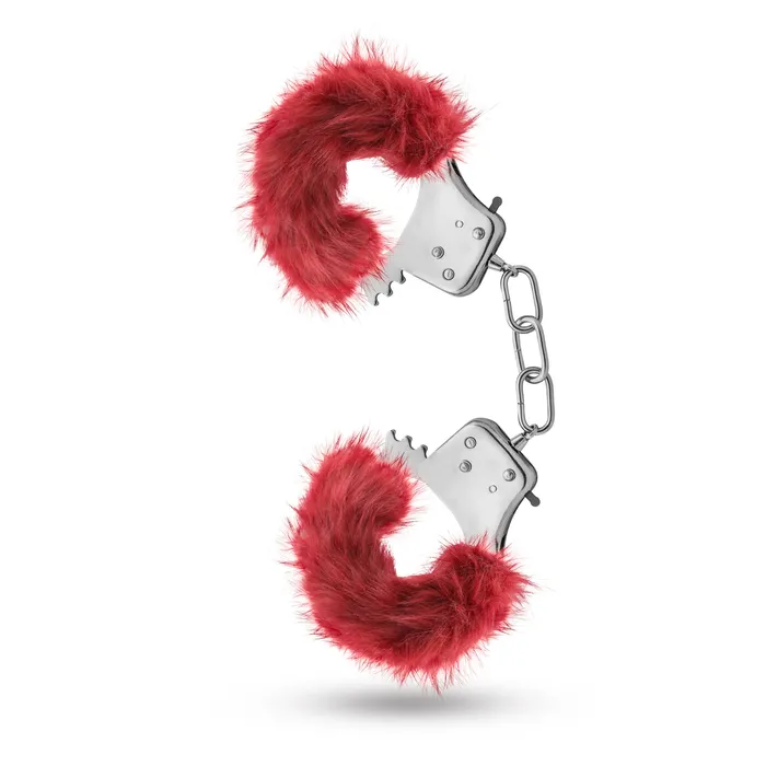2024 Holiday Sale Specials Couples Temptasia Plush Fur Cuffs Burgundy
