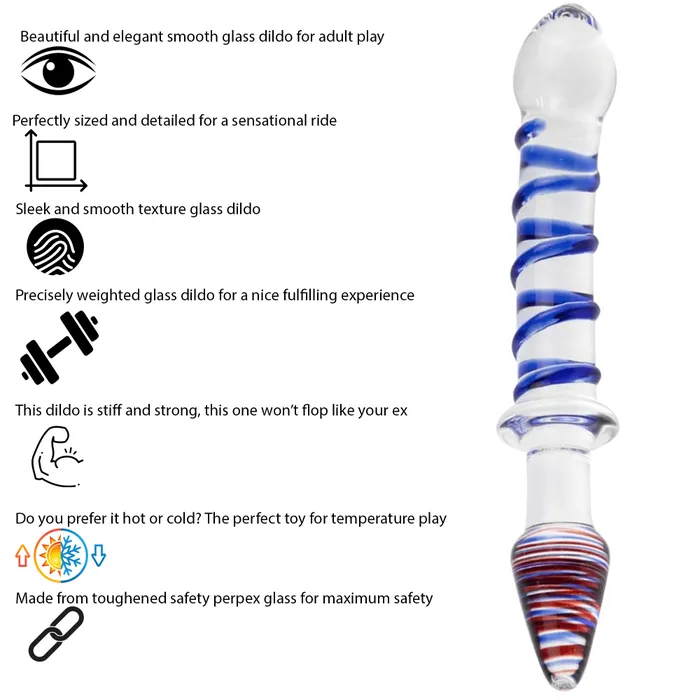 86 Inch Double Ended Glass Dildo Sexy Emporium Dildos