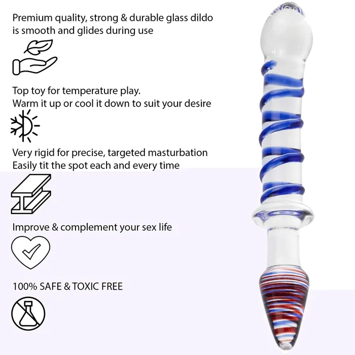 86 Inch Double Ended Glass Dildo Sexy Emporium Dildos