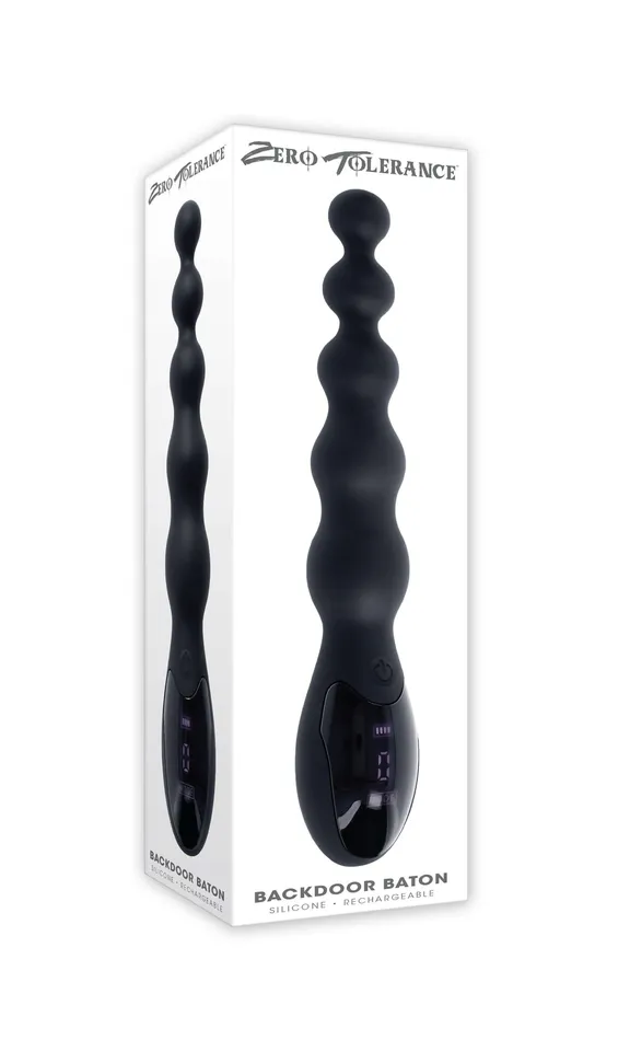 Anal Backdoor Baton Anal Massager Black Evolved Novelties