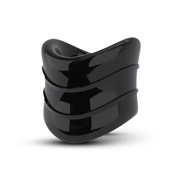 Anal Blush Novelties Stay Hard Beef Ball Stretcher Snug X Long 1 Inch Diameter Black