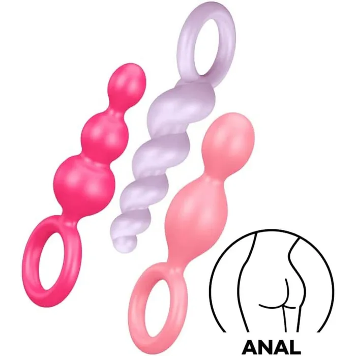 Anal Satisfyer Pro Satisfyer Booty Call Set Of 3 Multicolour Anal Plugs