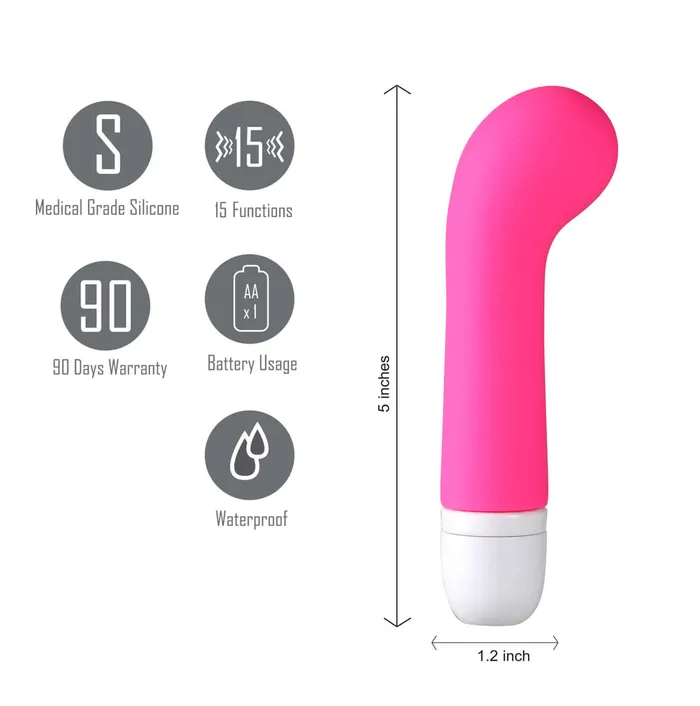 Ava Silicone Mini GSpot Vibe Pink Maia Toys Vibrators Ava Silicone Mini GSpot Vibe Pink Maia Toys Vibrators