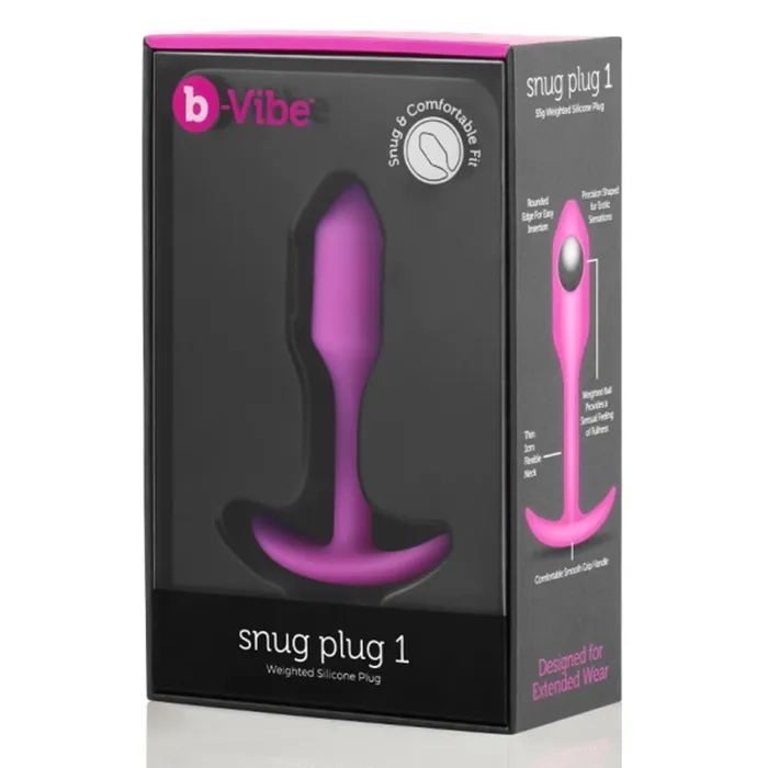 bVibe Anal SNUG PLUG 1 FUCHSIA