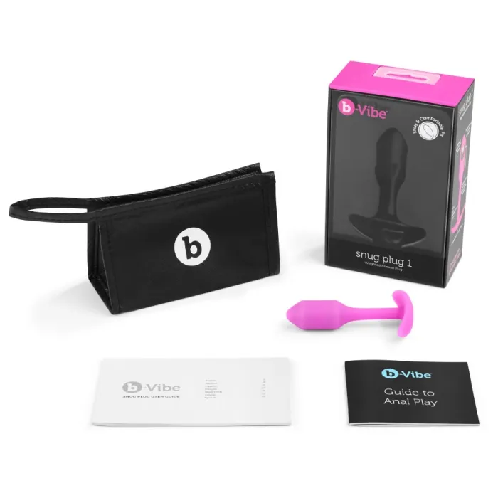 bVibe Anal SNUG PLUG 1 FUCHSIA