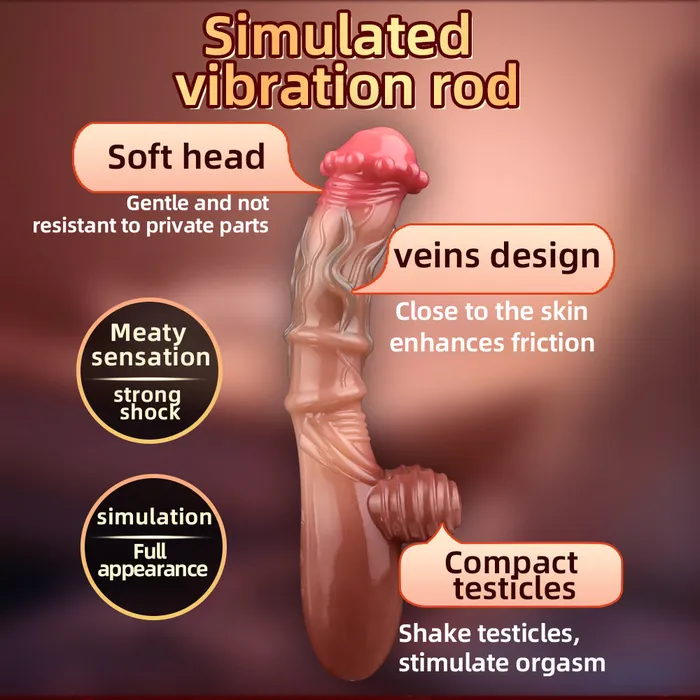Big Glans Realistic Dildo Clit Stimulator Prostate Massager Vibrating Anal Butt Plug Women Vibrator Domlust Anal