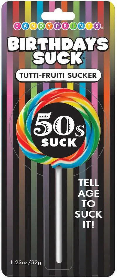 Birthdays Suck 50s Suck TuttiFrutti Sucker Little Genie Vibrators