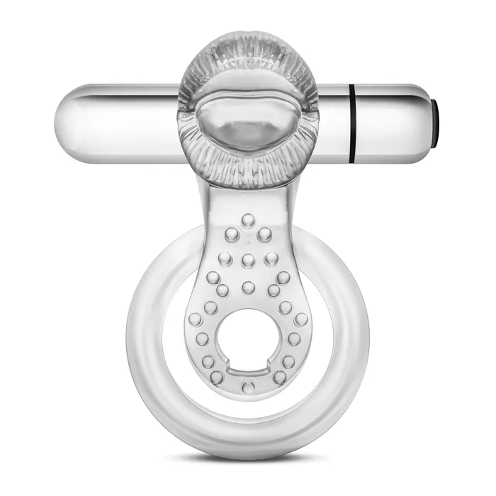Blush Novelties Male Sex Toys Stay Hard 10 Function Vibrating Tongue Ring Clear Blush Novelties Male Sex Toys Stay Hard 10 Function Vibrating Tongue Ring Clear