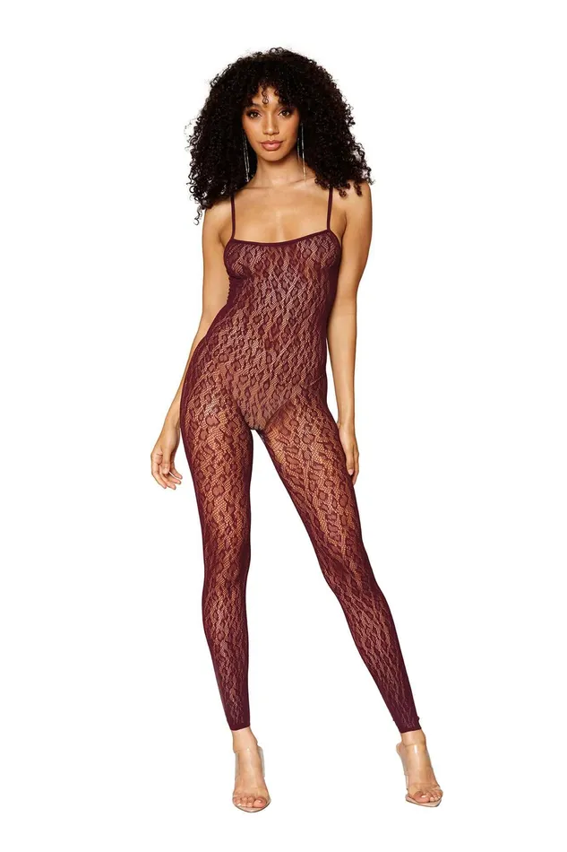 Bodystockings Playsuits Dreamgirl Catsuit Bodystocking and Shrug One Size Burgundy Bodystockings Playsuits Dreamgirl Catsuit Bodystocking and Shrug One Size Burgundy