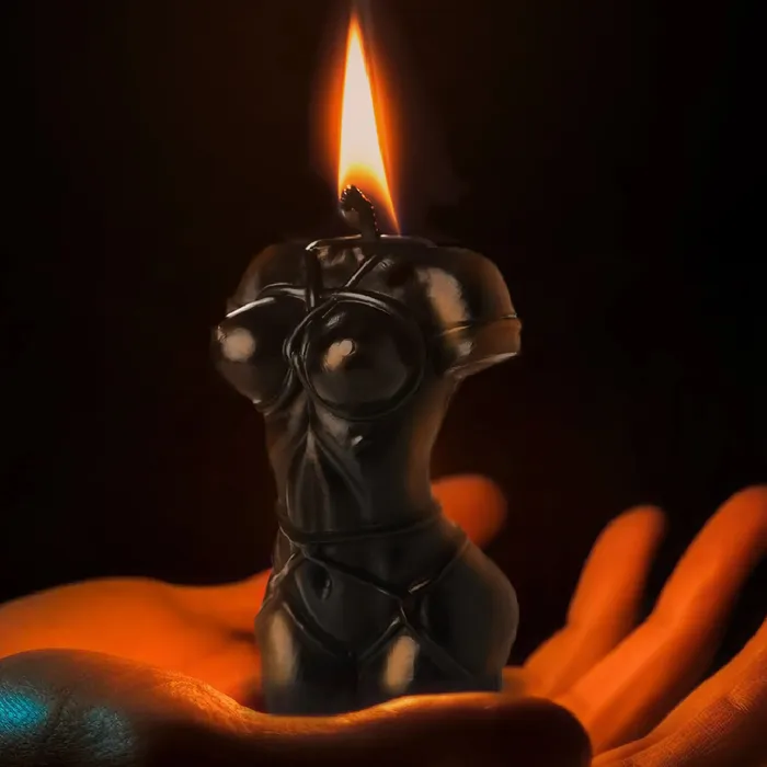 Bound Goddess Drip Candle Black XR Brands Anal