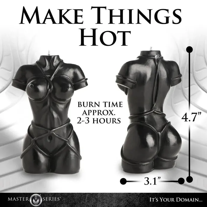 Bound Goddess Drip Candle Black XR Brands Anal