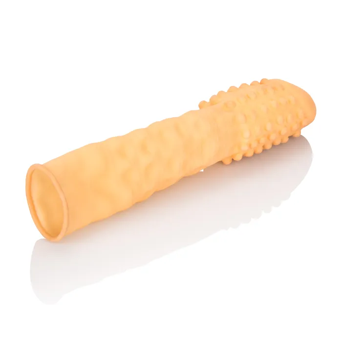 CalExotics Anal 3 Inch Latex Extension Nubby Ivory