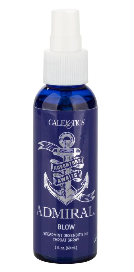 CalExotics Vibrators Admiral Blow Spearmint Desensitizing Throat Spray 2 Fl Oz CalExotics Vibrators Admiral Blow Spearmint Desensitizing Throat Spray 2 Fl Oz
