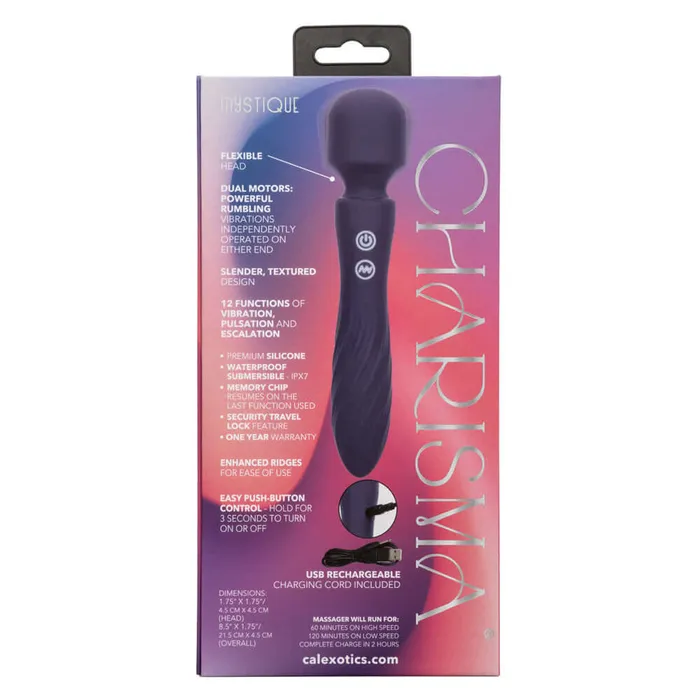 CalExotics Vibrators Charisma Mystique Wand Massager Blue CalExotics Vibrators Charisma Mystique Wand Massager Blue
