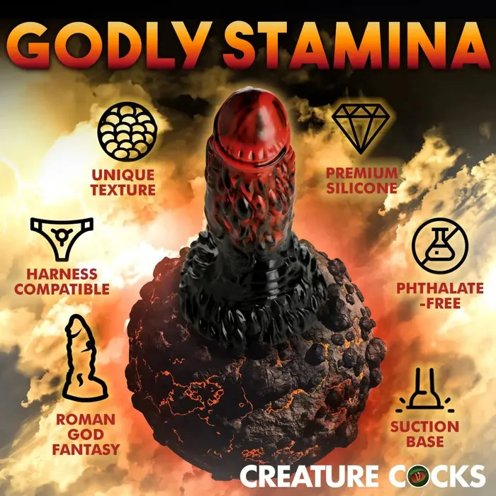 Creature Cocks Female Sex Toys Roman God Sex Toy Silicone Vulcan Dildo