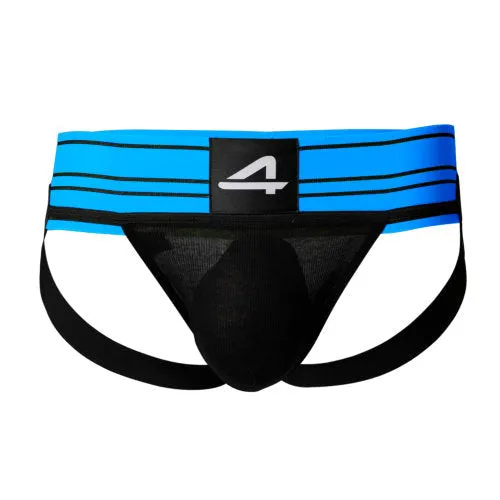 Cut 4 Men Mens Underwear C4M Rugby Jockstrap Electric Blue Medium Cut 4 Men Mens Underwear C4M Rugby Jockstrap Electric Blue Medium