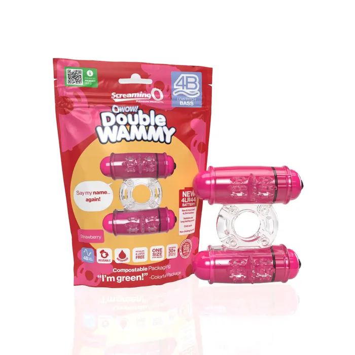 Dildos Screaming O 4b Double Wammy Strawberry