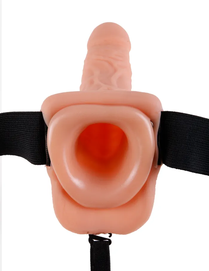 Female Sex Toys Pipedream Fetish Fantasy Series 7Inch Vibrating Hollow Strapon With Balls Flesh Female Sex Toys Pipedream Fetish Fantasy Series 7Inch Vibrating Hollow Strapon With Balls Flesh