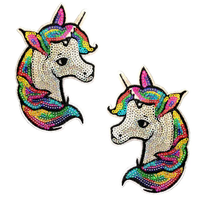 Female Sex Toys Sequin Sparkle Unicorn Nipztix Pasties Neva Nude