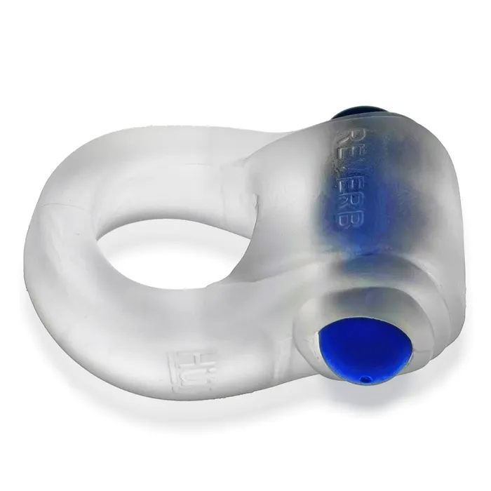 Hunkyjunk REVRING ring with vibe CLEAR ICE w Blue Vibe Vibrators